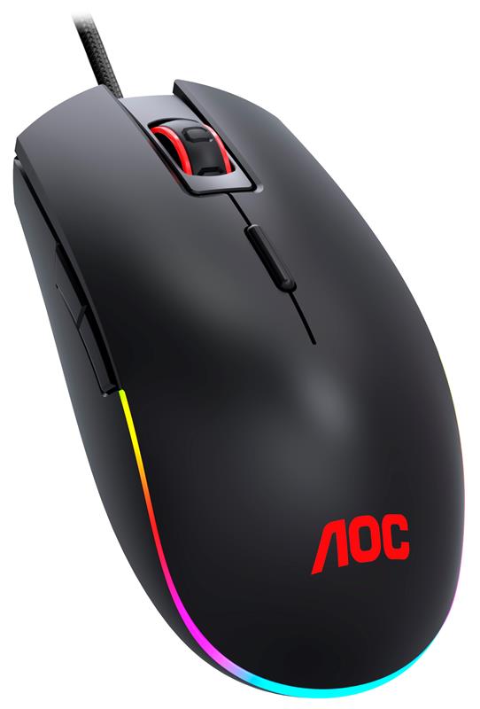 AOC GM500 Gaming RGB Gaming Mouse, OMRON (L&R) Switches, 5000 DPI (GM500)