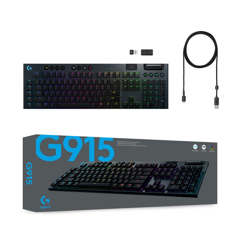 Logitech G915 LIGHTSPEED Wireless RGB Mechanical Linear Switch cheapest Gaming Keyboard