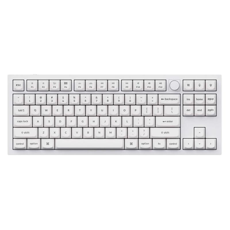 KEYCHRON Q3 White with Knob - Gateron Pro Brown