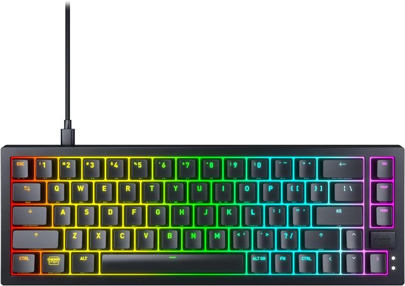 CHERRY XTRFY K5V2 Compact 65% Gaming Keyboard, Black