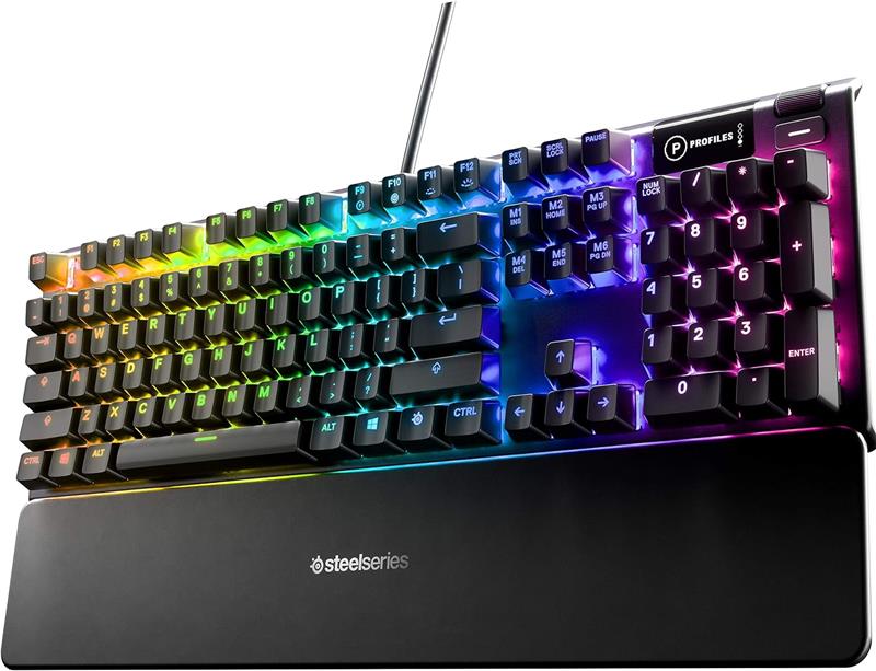 STEELSERIES Apex 5 Pleine grandeur Clavier de jeu, Noir