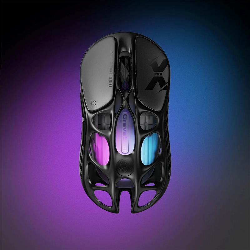 GravaStar Mercury X Pro 8KHz Souris de jeu - Noir