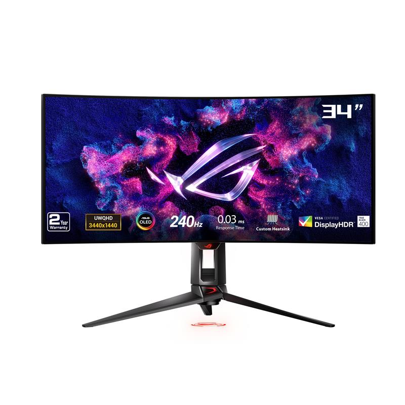 ASUS ROG Swift 34" OLED 240 Hz, 0.03 ms  800 R Curved Gaming Monitor