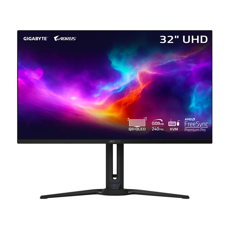 GIGABYTE  AORUS 31.5" UHD QD OLED 240Hz 0.03ms (GTG) Gaming Monitor(Open Box)