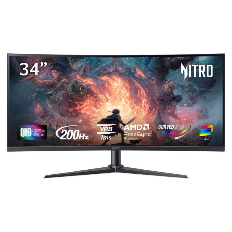 Écran de jeu ultra-large Acer Nitro XZ340CUR 34 pouces 3440 x 1440p 20