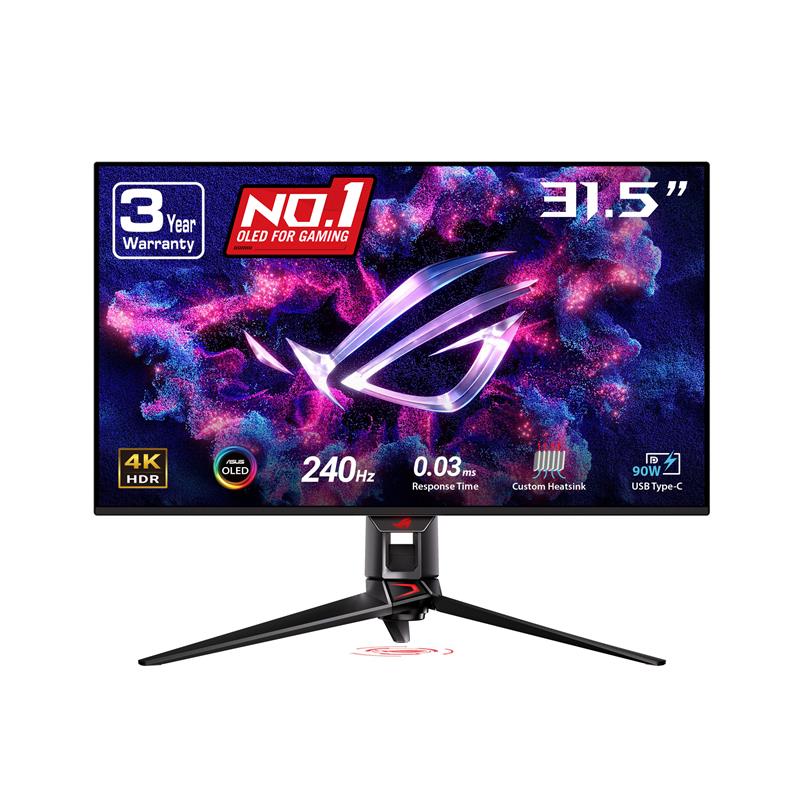 ASUS ROG Swift 31.5 po 3840 x 2160 UHD QD-OLED 240Hz de jeu Moniteur(Open Box)