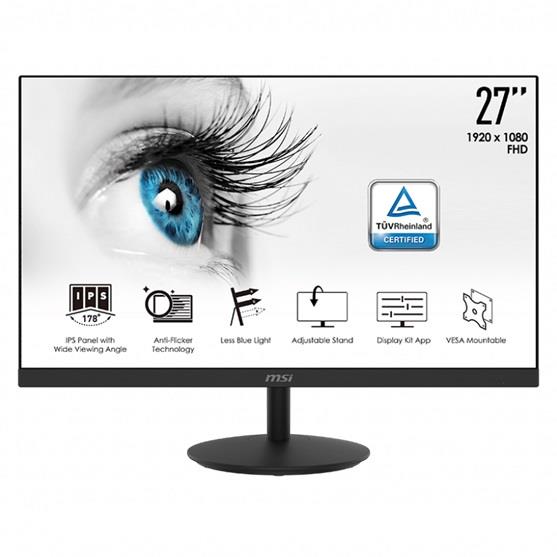 MSI PRO MP271 27" 16:9 IPS Monitor, 75Hz 5ms 1920 x 1080(FHD)