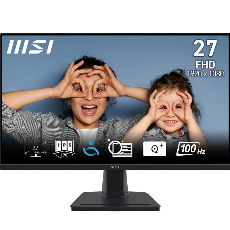 MSI PRO MP275 27" FHD 1920x1080 IPS 100Hz 1ms (MPRT) Office Monitor