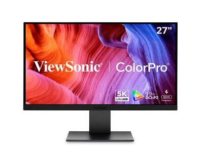 VIEWSONIC 27IN COLORPRO 5K IPS MONITOR WITH 100W THUNDERBOLT 4, USB C, AND DCI-P3 COLOR GAMUT