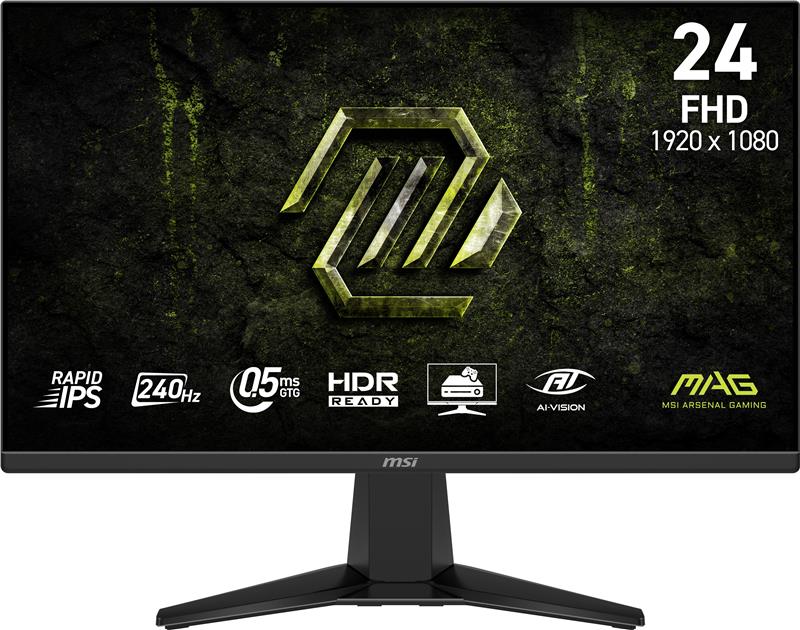 MSI MAG 245F X24 24" FHD Rapid IPS 240Hz 0.5ms Gaming Monitor