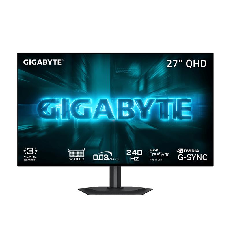 GIGABYTE 27 po 2560 x 1440 QHD WOLED 240Hz de jeu Moniteur(Open Box)