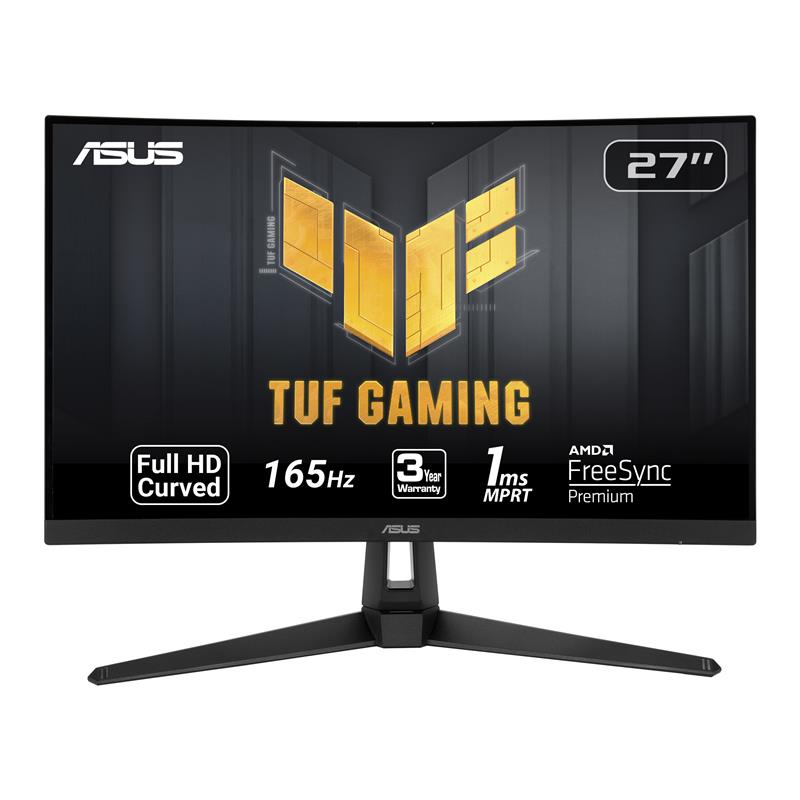 ASUS TUF Gaming VG27VH1B 27 Curved Monitor, 1080P Full HD, 165Hz(Open Box)