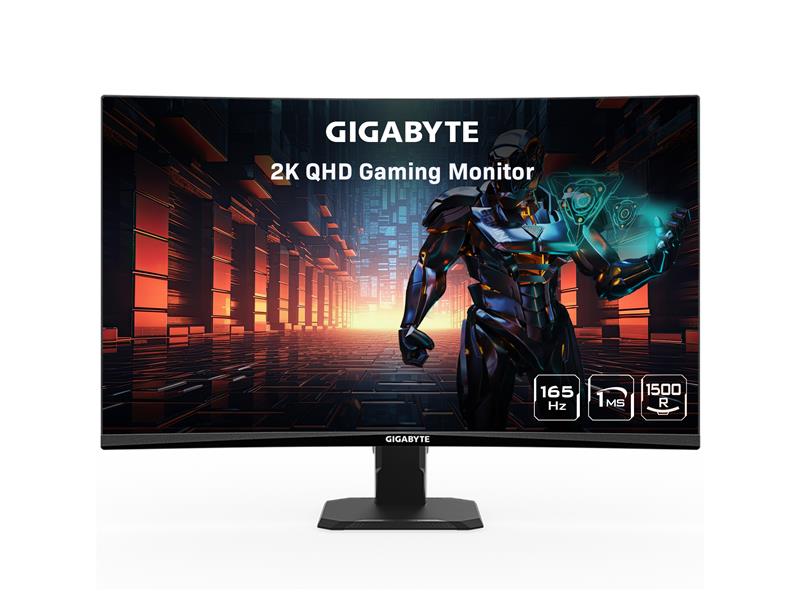 GIGABYTE GS27QC 27" 165Hz 1440P Curved Gaming Monitor, 2560 x 1440 VA(Open Box)