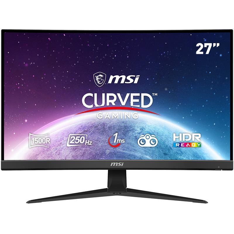 MSI 27" FHD 1920x1080 VA 250Hz 1ms (MPRT) Curved Gaming Monitor