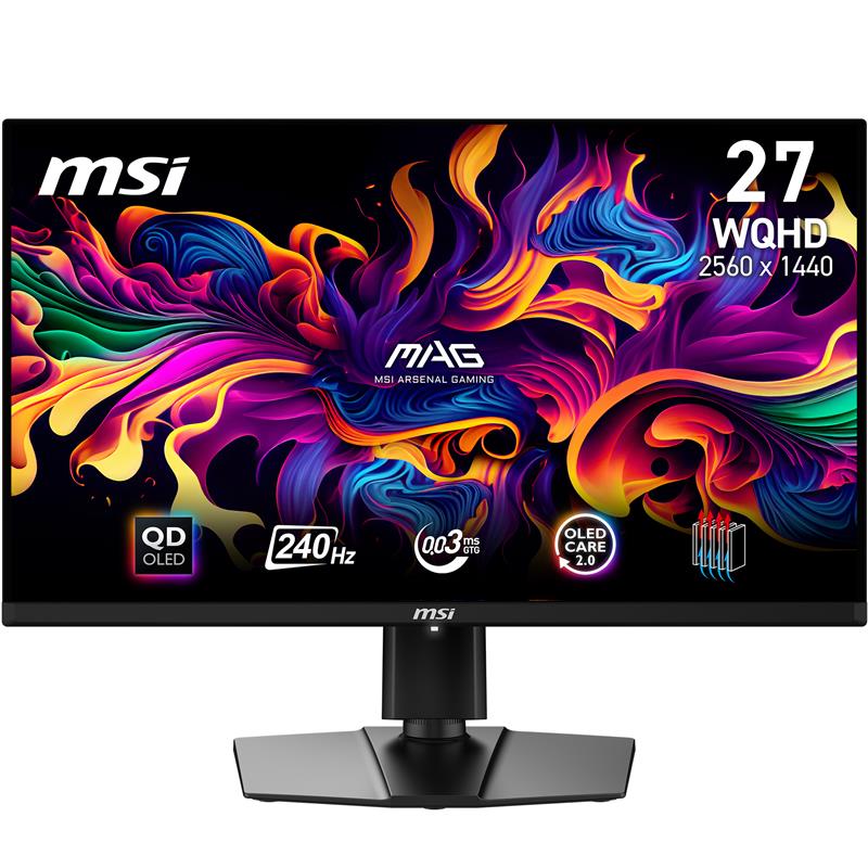 MSI MAG 271QPX QD-OLED E2 27" WQHD QD-OLED 240Hz 0.03ms Gaming Monitor