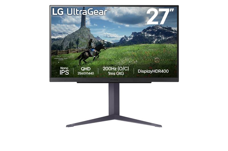 LG UltraGear 27" QHD 2560x1440 IPS 200Hz (OC) 1ms Gaming Monitor