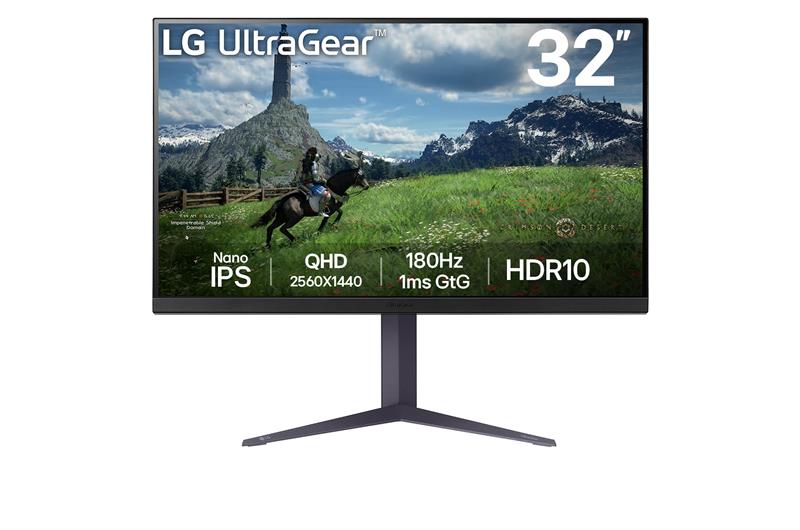 LG UltraGear 32" QHD 2560x1440 IPS 180Hz 1ms Gaming Monitor