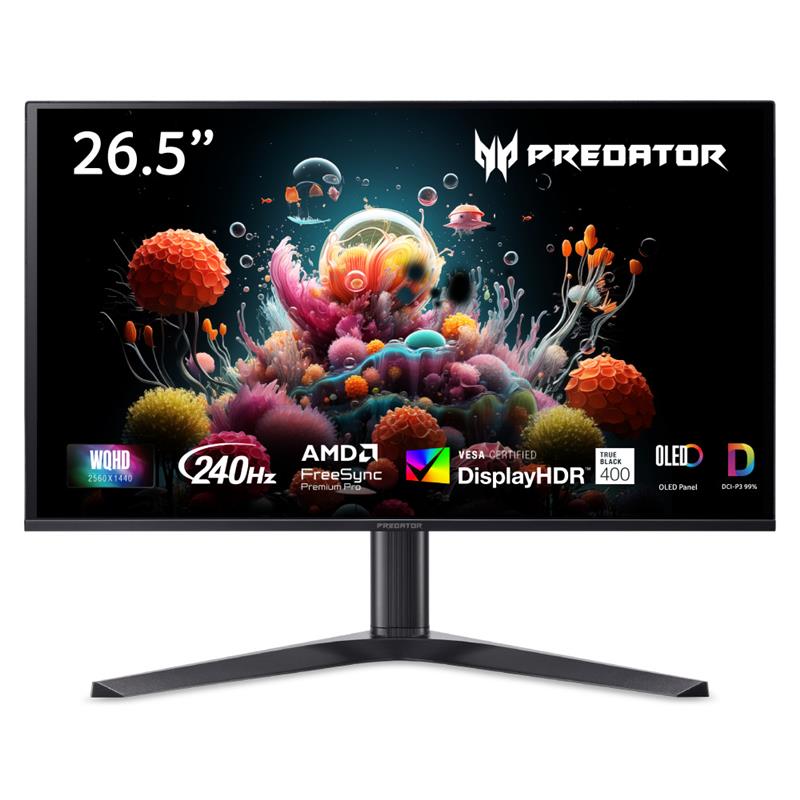 Acer Predator 27" WQHD QD-OLED240 Hz 0,03 ms Moniteur de jeu
