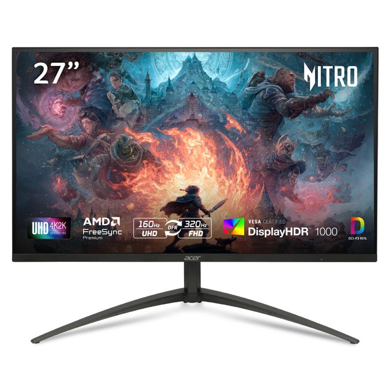 Acer Nitro Mini LED XV275K 27" UHD 4K 160Hz Gaming Monitor(Open Box)