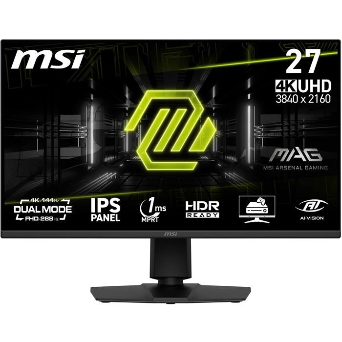 MSI 27" MAG 275UPD E14 Dual Mode UHD 144hz/ FHD 288hz IPS