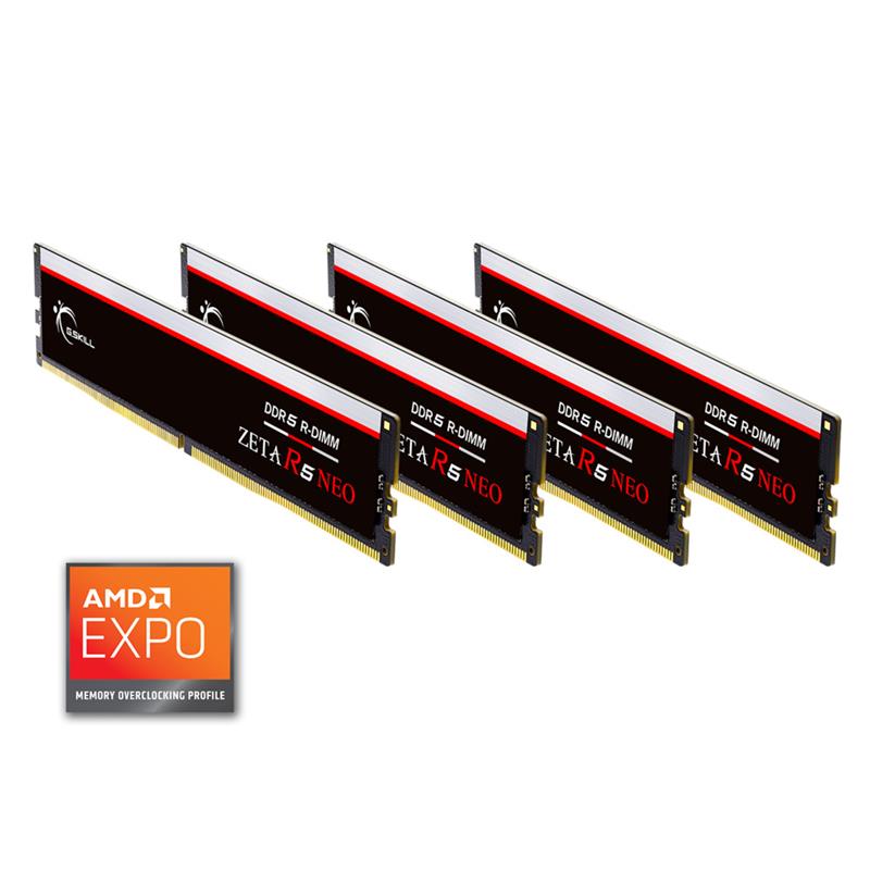 G.SKILL Zeta R5 Neo 192GB (4x48GB) DDR5 6400MHz CL32 ECC RDIMM