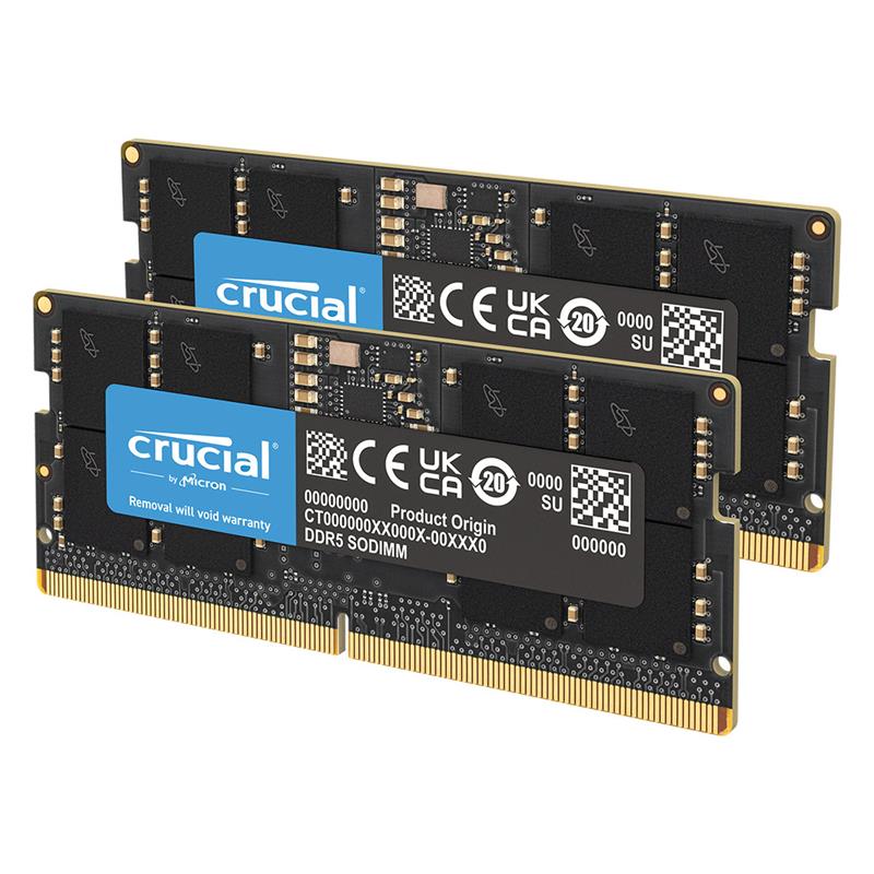 Crucial 32GB (2x16GB) DDR5 5600MHz CL46 1.1V SODIMM - Canada