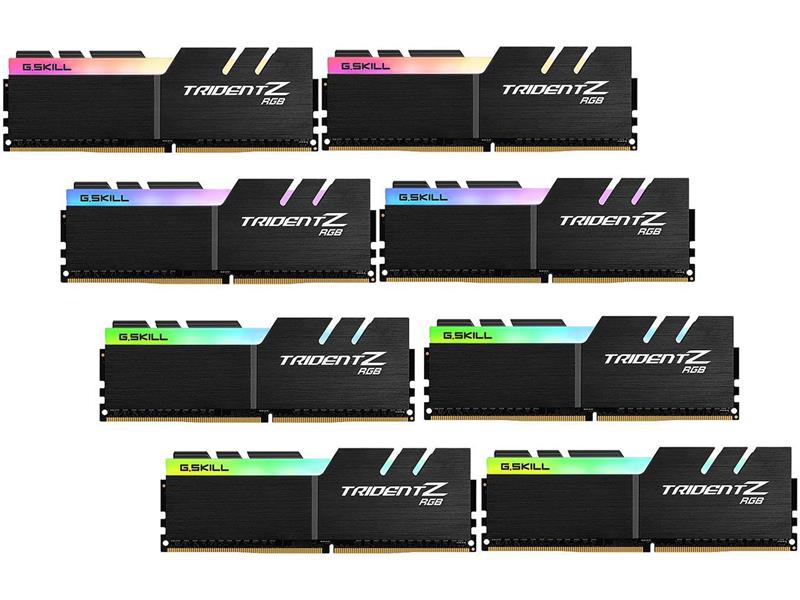 G.SKILL Trident Z RGB 128GB (8 x 16GB)  DDR4 3600MHz CL17