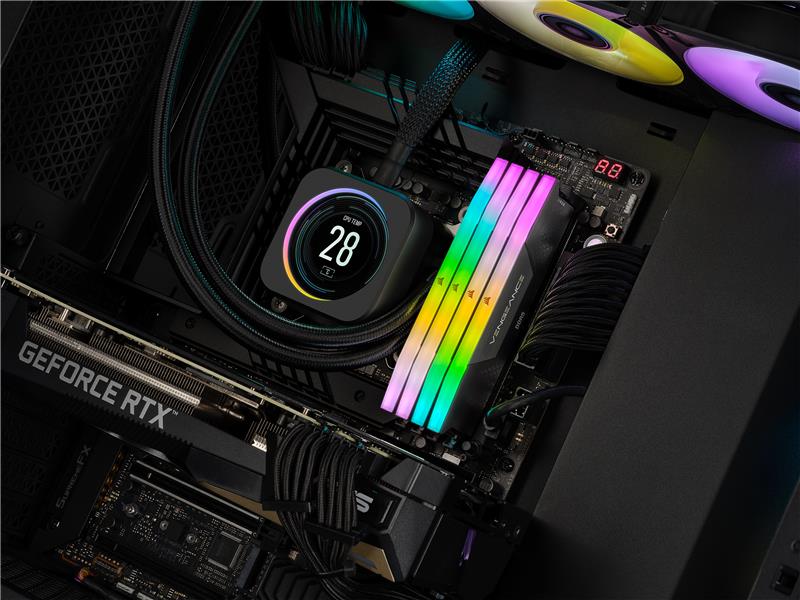 メモリー CORSAIR VENGEANCE RGB DDR5 32GB 5600MHz CORSAIR VENGEANCE RGB DDR5 32GB (2x16GB) DDR5 5600MHz CL36