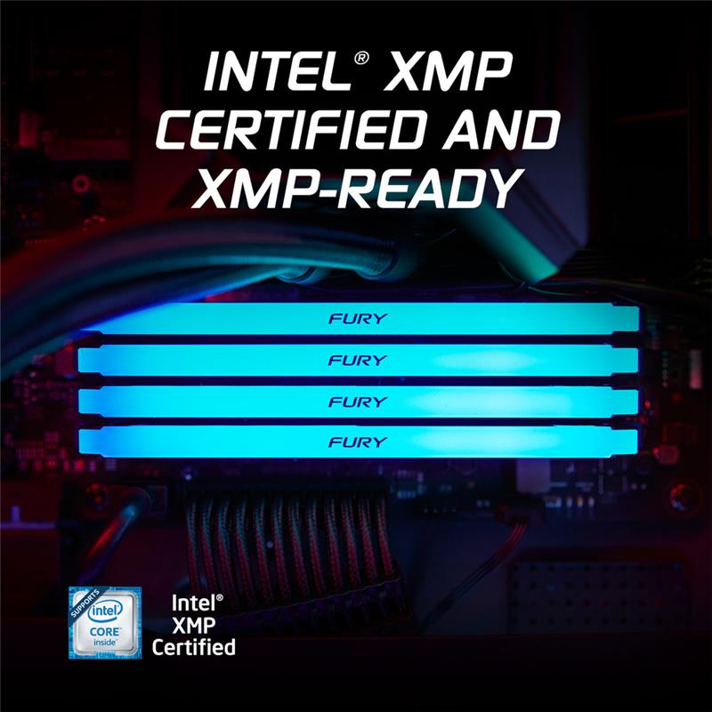 新品 Kingston FURY Beast DDR4 RGB 32GB Kingston FURY Beast RGB 32GB (2x16GB) DDR4 3200MHz CL16