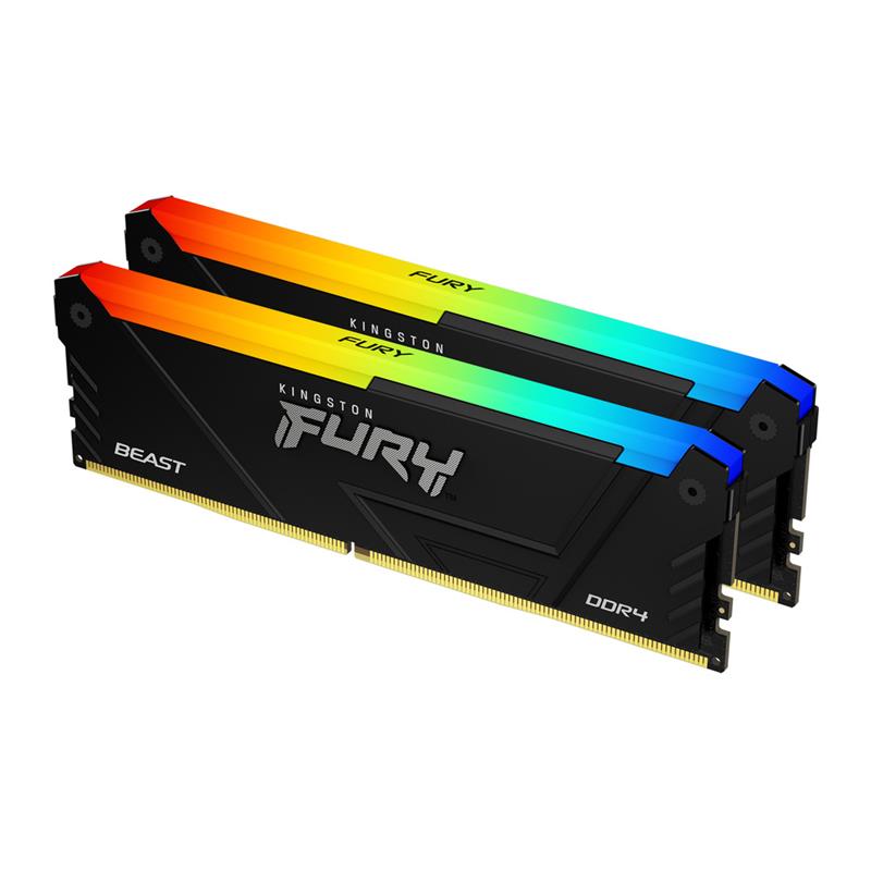 Kingston FURY Beast RGB 32GB (2x16GB) DDR4 3600MHz CL18