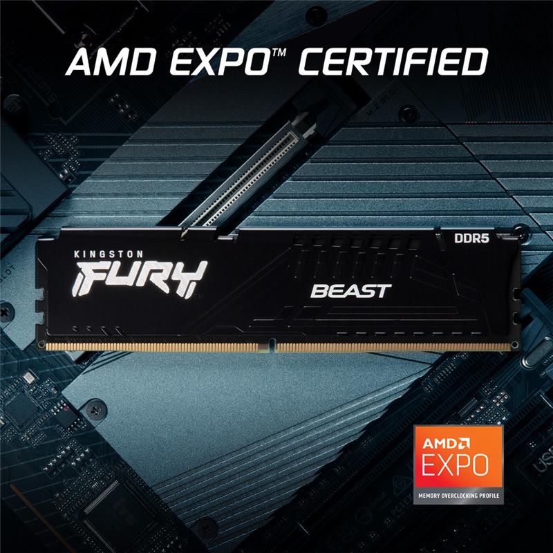 Kingston FURY Beast 64GB (2x32GB) DDR5 6400MHz CL32 UDIMM