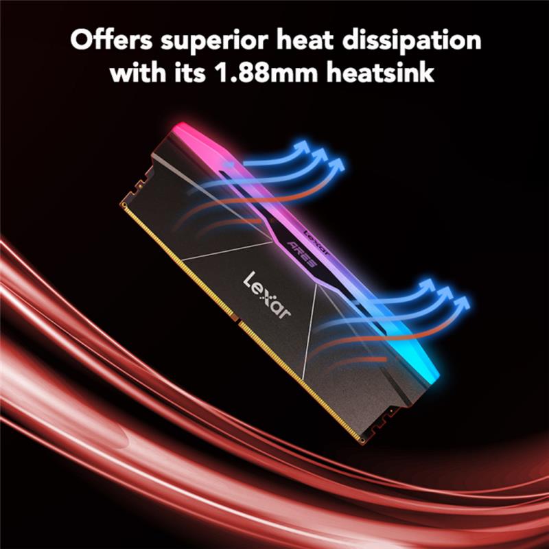 LEXAR ARES RGB 32GB (2x16GB) DDR5 6000MHz CL26 UDIMM
