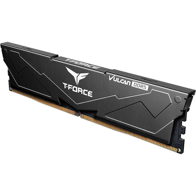 メモリー TEAM T-FORCE VULCAN DDR5 32GB (2x16GB) VULCAN DDR5 DESKTOP MEMORY BLACK 32GB(2x16GB) 7000MHz CL32 - TEAMGROUP