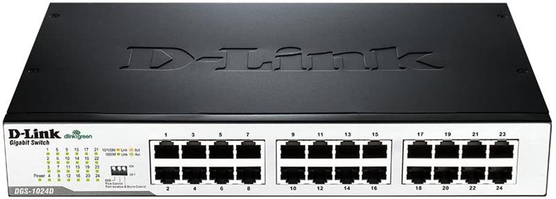 D-LINK Business (DGS-1024D) 24-Port 10/100/1000 Desktop Switch