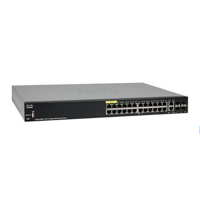 Cisco SG350-28MP 28-port Managed Gigabit Ethernet Switch, PoE+ support on 28 ports