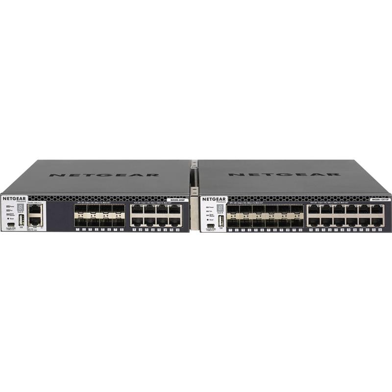 NETGEAR (GSM4328S-100NES) 24x1G Stackable Managed Switch with 2x10GBASE-T and 2xSFP+