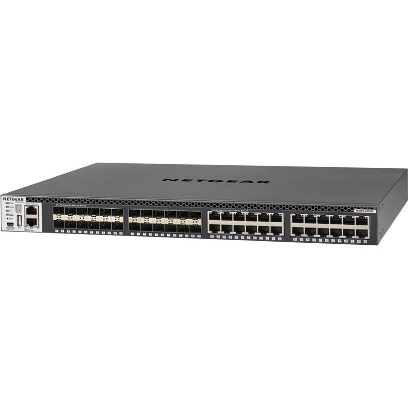 NETGEAR (XSM4348S-100NES) Stackable Managed Switch with 48x10G including 24x10GBASE-T and 24xSFP+ Layer 3