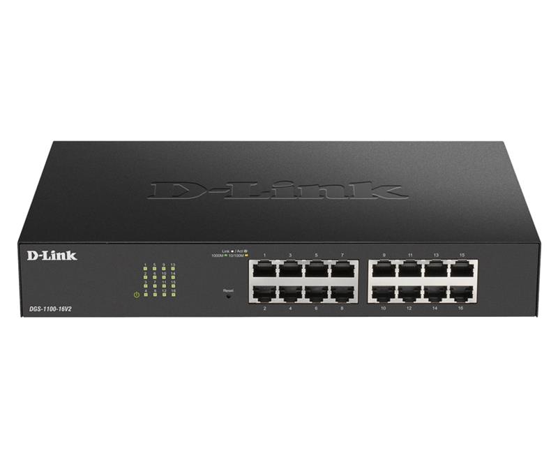 DGS-1100 Series Smart Managed 16-Port Gigabit Switch