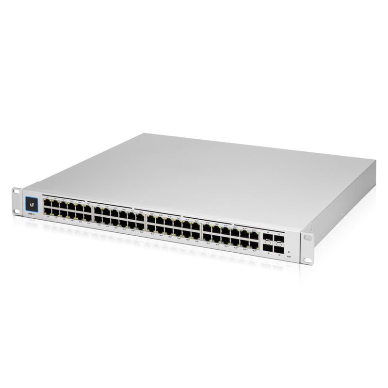 Ubiquiti USW-PRO-48-POE Layer 3 Switch - 48 Ports - Manageable - 3 Layer Supported - Modular - Optical Fiber, Twisted Pair - 1U