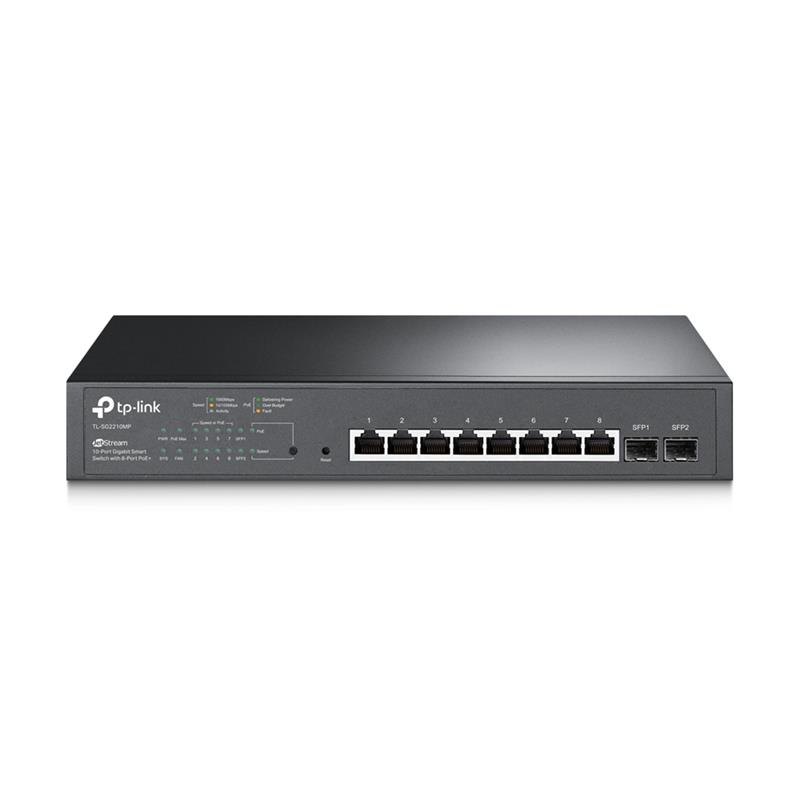 TP-LINK (TL-SG2210MP) JetStream 10-Port Gigabit Smart Switch