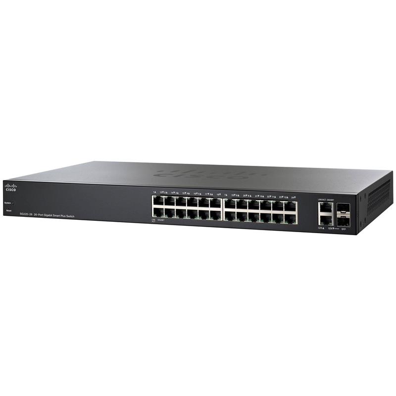 Cisco SG220-26 26-Port Gigabit Smart Plus Switch (SG220-26-K9-BR)