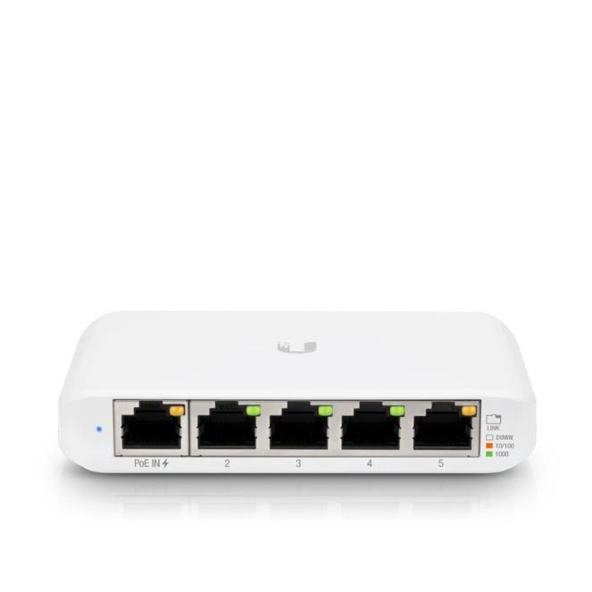 Ubiquiti USW-Flex-Mini Ethernet Switch 5 Ports - Manageable - 2 Layer Supported - Twisted Pair - Desktop - 1 Year Limited Warra