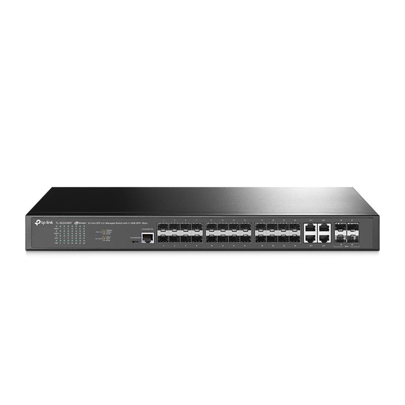 TP-Link (TL-SG3428XF) 24-Port SFP L2+ Managed Switch with 4x10GE SFP