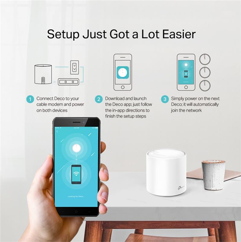 TP-Link Deco X20 3台セット TP-Link (Deco X20) (3-pack) AX1800 Whole Home Mesh Wi-Fi System