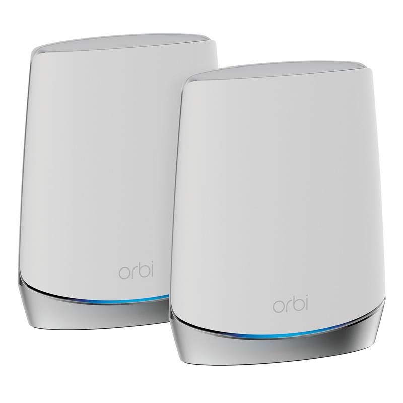 NETGEAR (RBK752-100CNS) Orbi 8-Stream Tri-Band AX4200 Whole Home Mesh Wi-Fi 6 System - 2 Pack