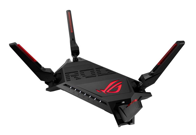 ASUS GT-AX6000 ROG Rapture Gaming AX6000 Dual-Band Wi-Fi 6 Router, Dual 2.5G WAN/LAN ports, Quad-Core 2.0Ghz CPU, WAN aggregati