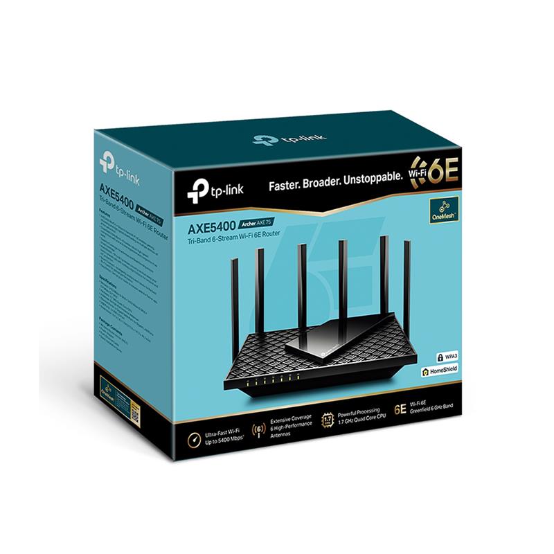 TP-Link (Archer AXE75) - AXE5400 Tri-Band Gigabit Wi-Fi 6E