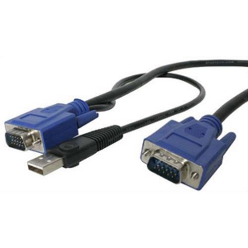 STARTECH.COM Câble KVM Ultra Fin 2-en-1 USB de 15 pi (SVECONUS15)