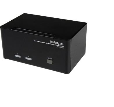 STARTECH 2 Port Triple Monitor DVI USB KVM Switch