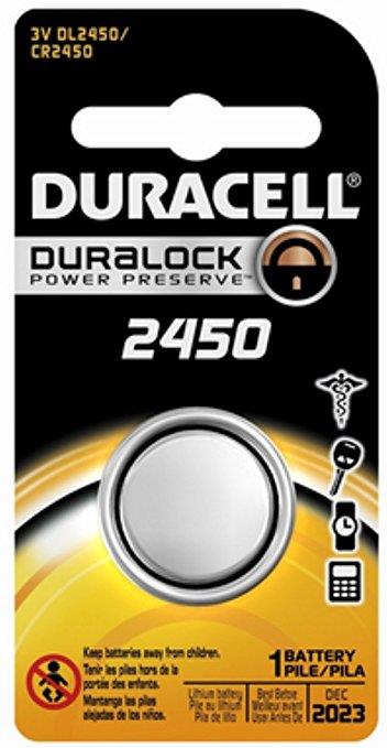 DURACELL 2450 3V Lithium Coin Cell Battery 1 Pack